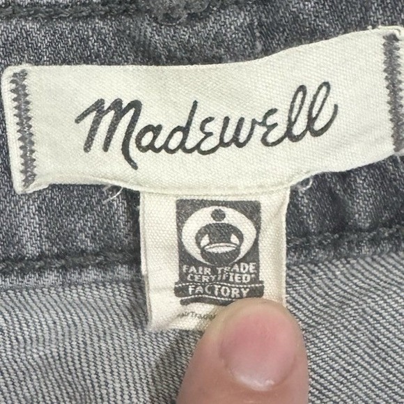 Madewell The Perfect Vintage Jean Women's 26 Black Wash High Rise Straight Leg - Picture 3 of 7